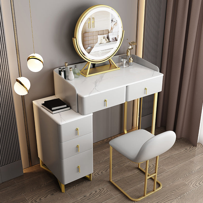 31.88" High Make-up Vanity Glam Vanity Set with 5 Storage Drawers