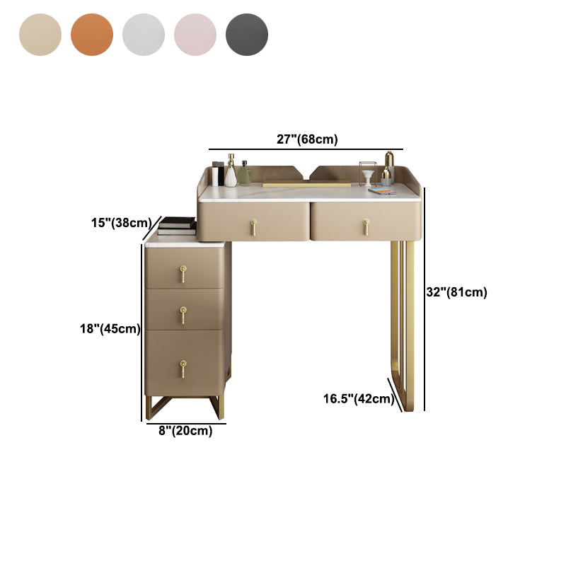 31.88" High Make-up Vanity Glam Vanity Set with 5 Storage Drawers