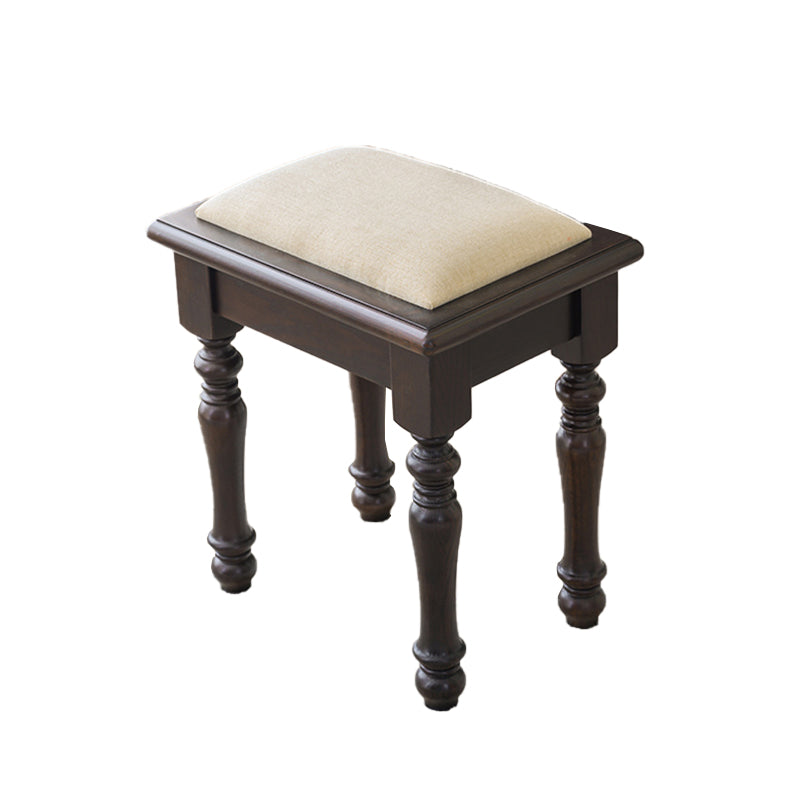 Ash Brown Vanity Set with Mirror 17.71" Wide Wood Vanity Tables with 2 Drawers