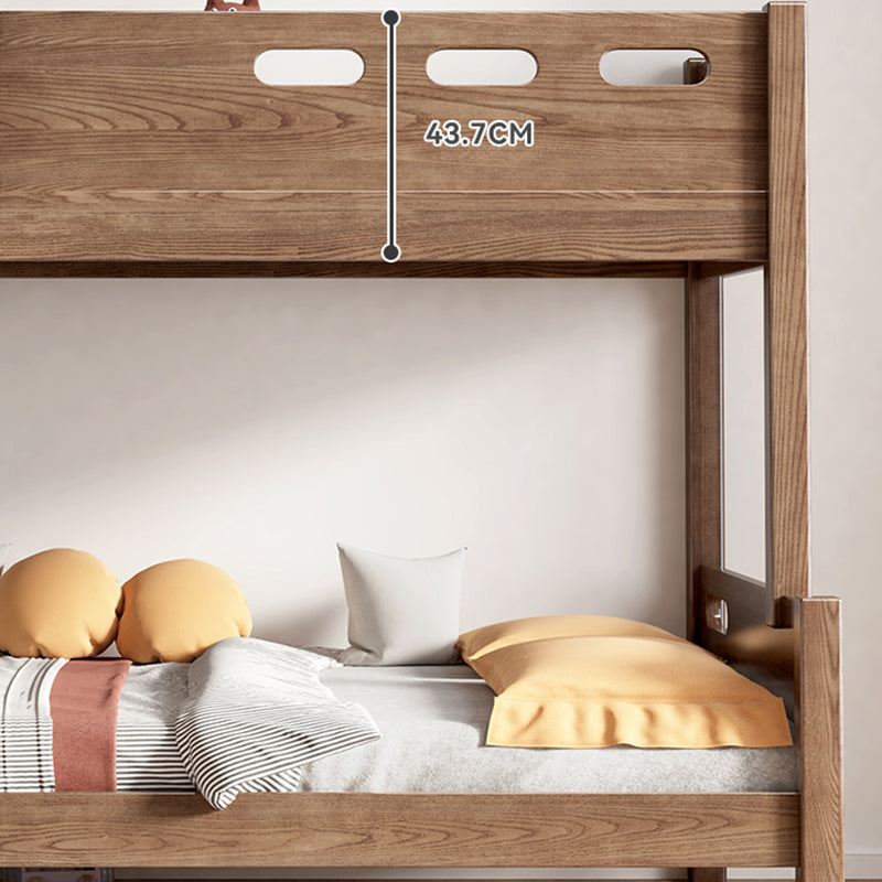 Modern Solid Wood Bunk Bed Mattress Included Bed with Custom Legs