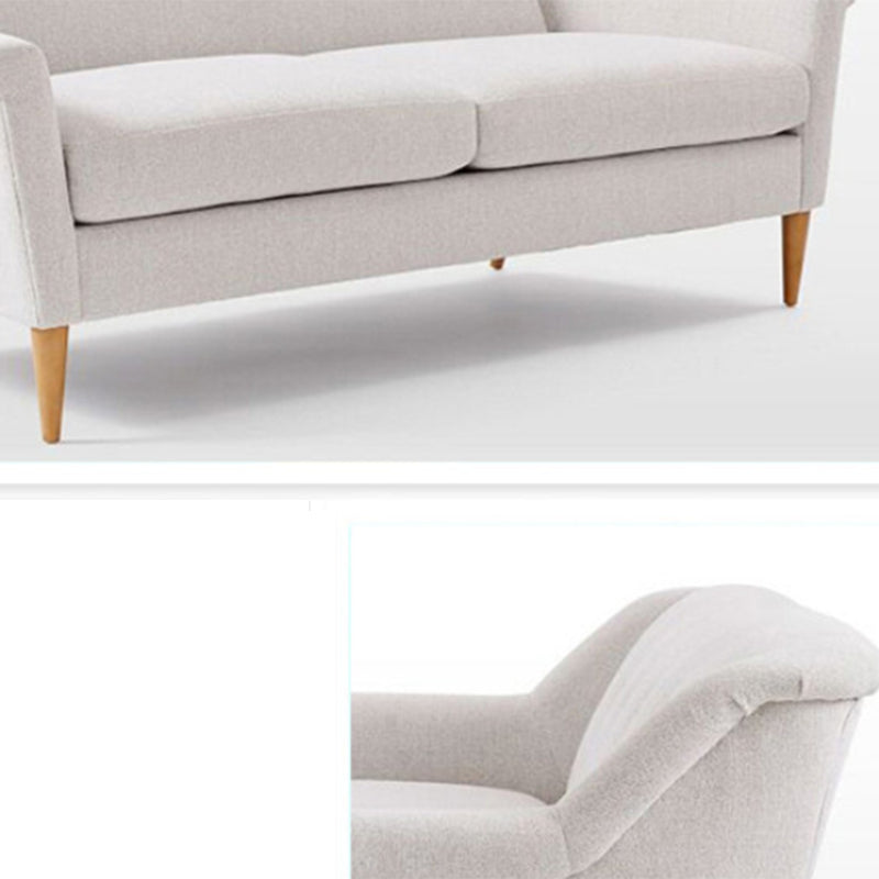 31.5" H Contemporary Cotton Blend Tufted Flared Arm Sofa for Apartment