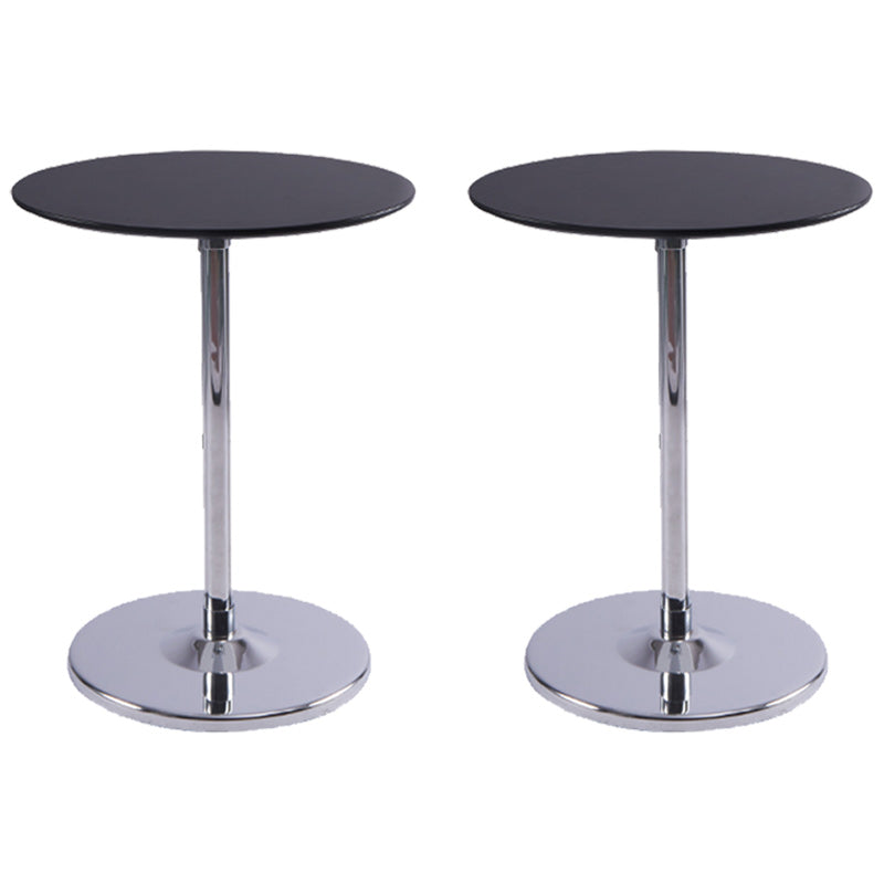Contemporary Pedestal End Table Round Side End Table for Living Room
