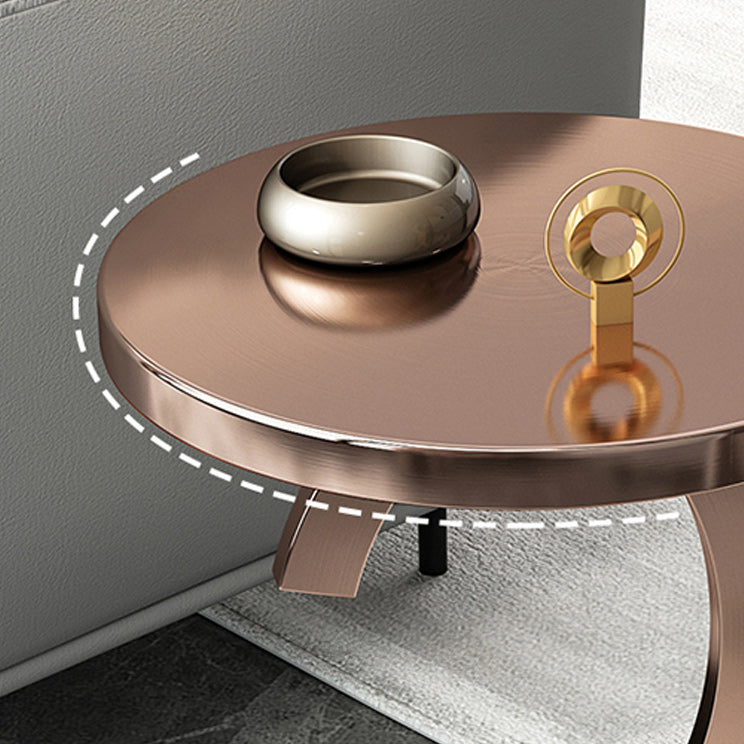 Mid-Century Round Metal Side End Table C Side Table for Living Room