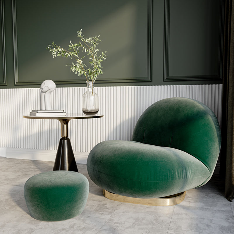 25.19" Wide Armless Chair Swivel Chair with Tight Back for Living Room