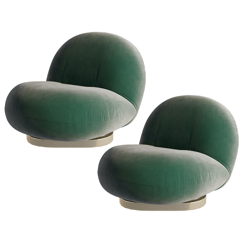 25.19" Wide Armless Chair Swivel Chair with Tight Back for Living Room