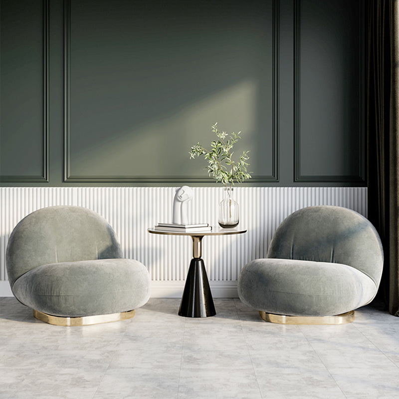 25.19" Wide Armless Chair Swivel Chair with Tight Back for Living Room