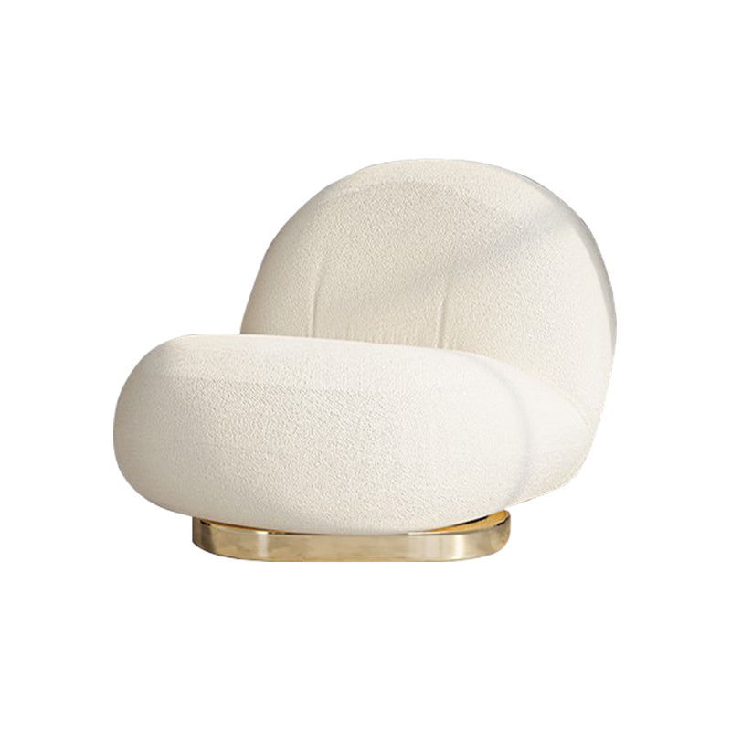 25.19" Wide Armless Chair Swivel Chair with Tight Back for Living Room