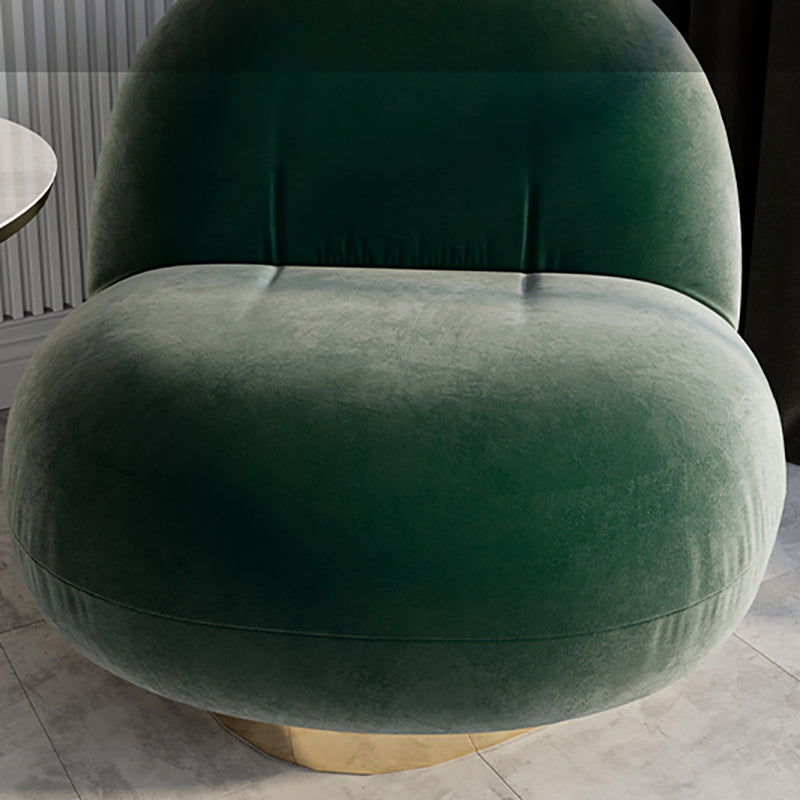 25.19" Wide Armless Chair Swivel Chair with Tight Back for Living Room