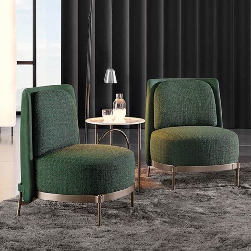 27.55" Wide Armless Chair Solid Wood Frame Chair with Basic Four Leg