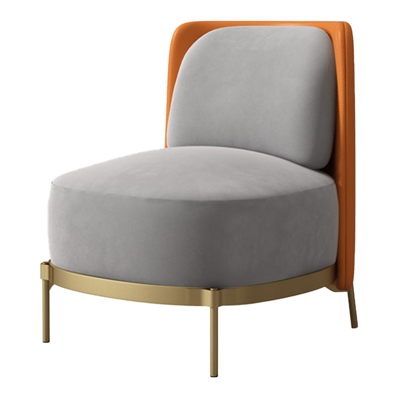 27.55" Wide Armless Chair Solid Wood Frame Chair with Basic Four Leg