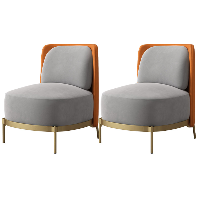 27.55" Wide Armless Chair Solid Wood Frame Chair with Basic Four Leg