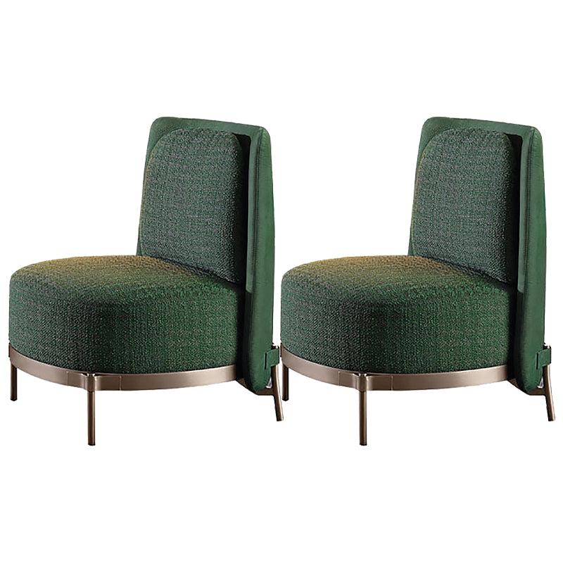 27.55" Wide Armless Chair Solid Wood Frame Chair with Basic Four Leg