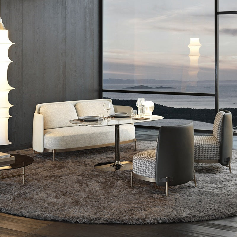 27.55" Wide Armless Chair Solid Wood Frame Chair with Basic Four Leg