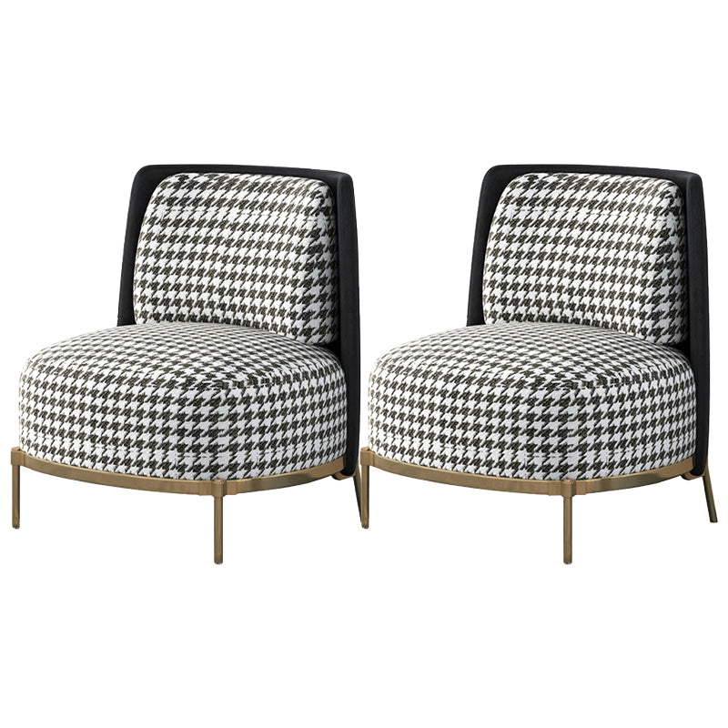 27.55" Wide Armless Chair Solid Wood Frame Chair with Basic Four Leg