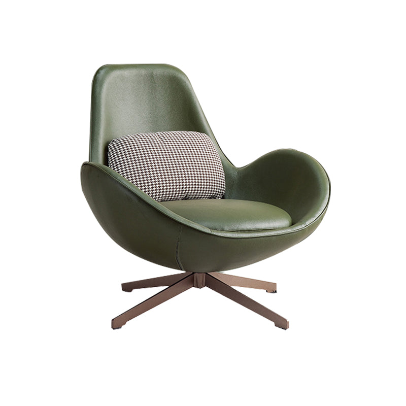 33.85" Wide Arm Chair Flared Arms Accent Chair with 4-Star Leg