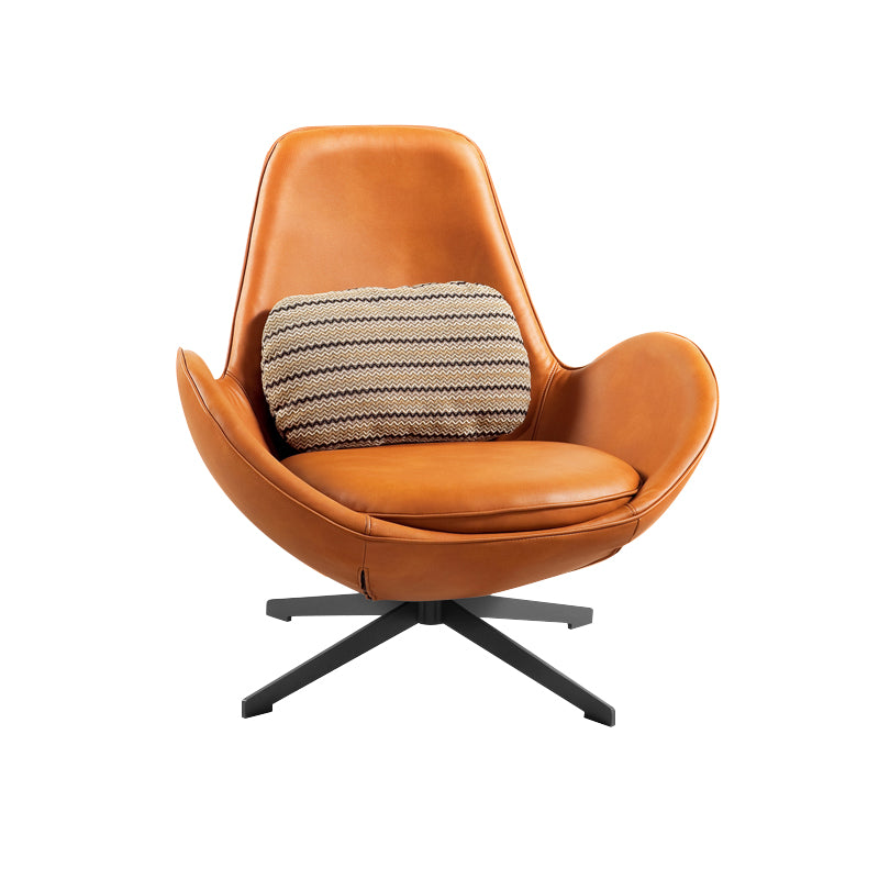 33.85" Wide Arm Chair Flared Arms Accent Chair with 4-Star Leg