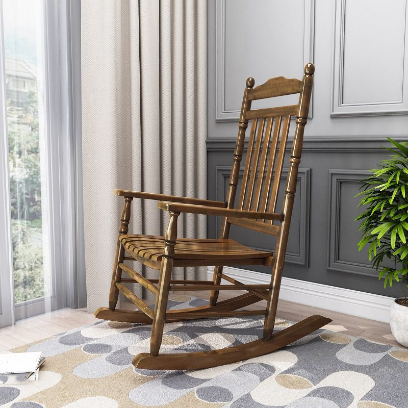 Solid Wood Rocking Chair Contemporary Rocker Chair for Living Room