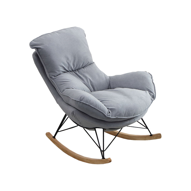 Upholstered Rocker Chair Living Room Rocking Chair with Padded Seat