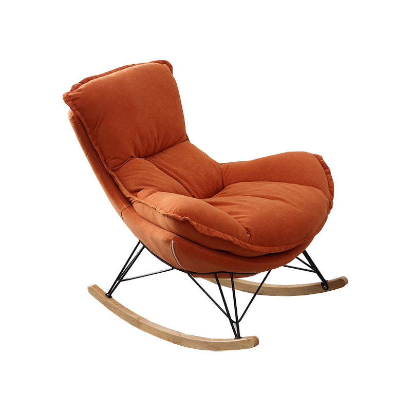 Upholstered Rocker Chair Living Room Rocking Chair with Padded Seat