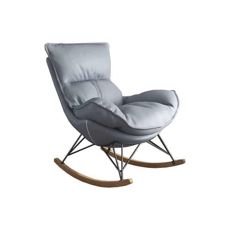 Upholstered Rocker Chair Living Room Rocking Chair with Padded Seat