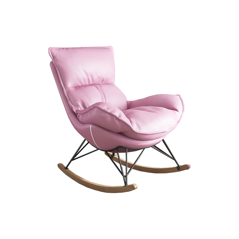 Upholstered Rocker Chair Living Room Rocking Chair with Padded Seat