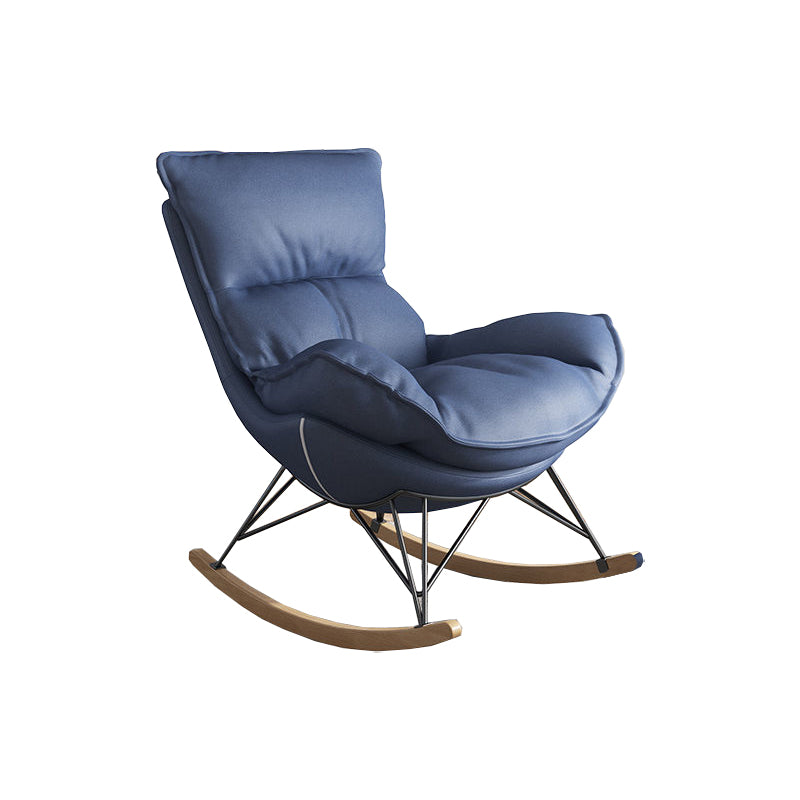 Upholstered Rocker Chair Living Room Rocking Chair with Padded Seat