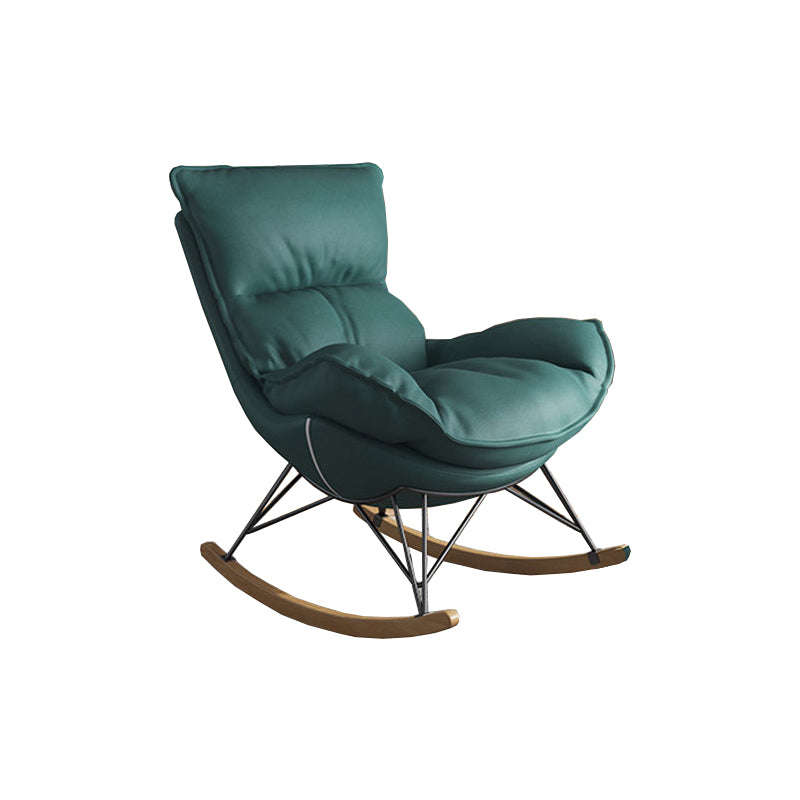 Upholstered Rocker Chair Living Room Rocking Chair with Padded Seat