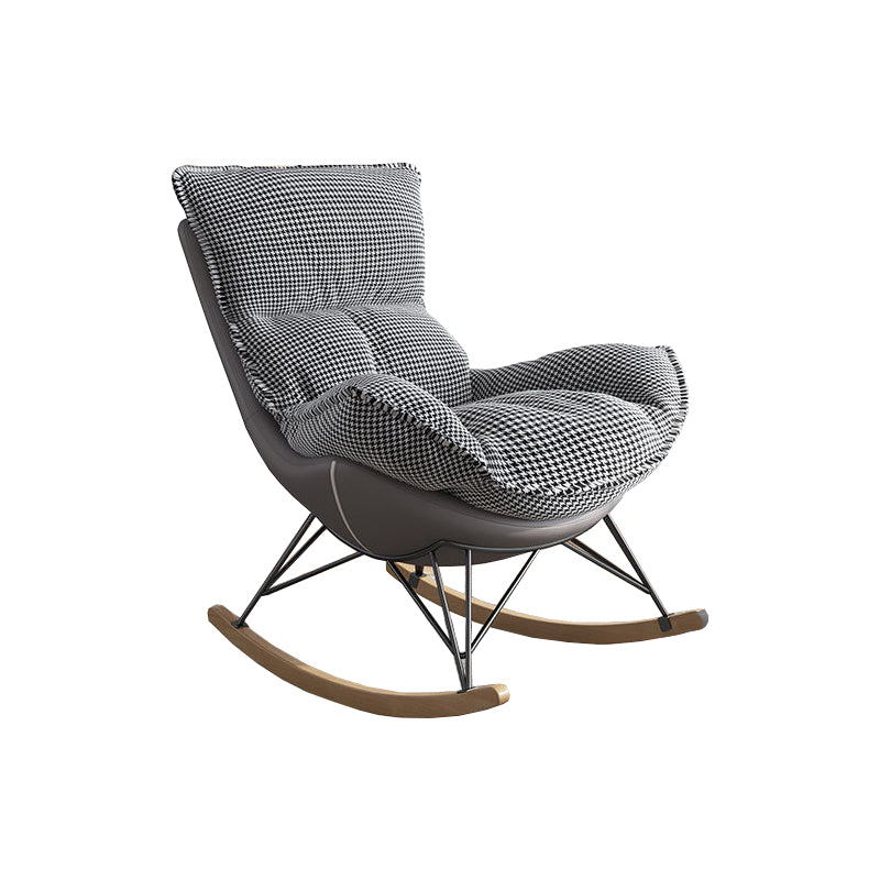 Upholstered Rocker Chair Living Room Rocking Chair with Padded Seat