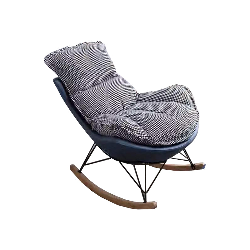 Upholstered Rocker Chair Living Room Rocking Chair with Padded Seat