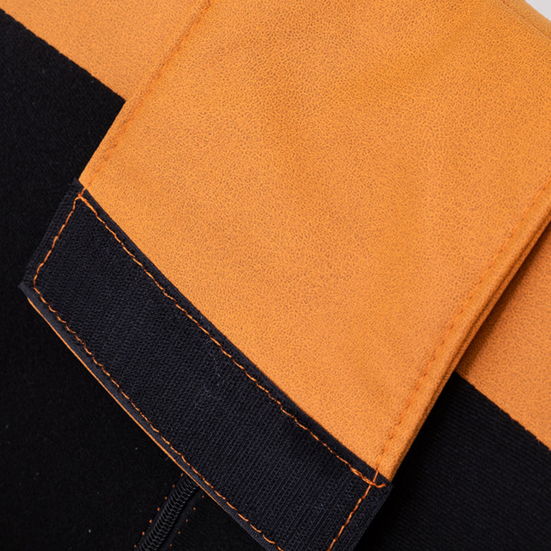 Button-Tufted Rocking Chair Modern Fabric Patchwork Rocking Chair with Ottoman