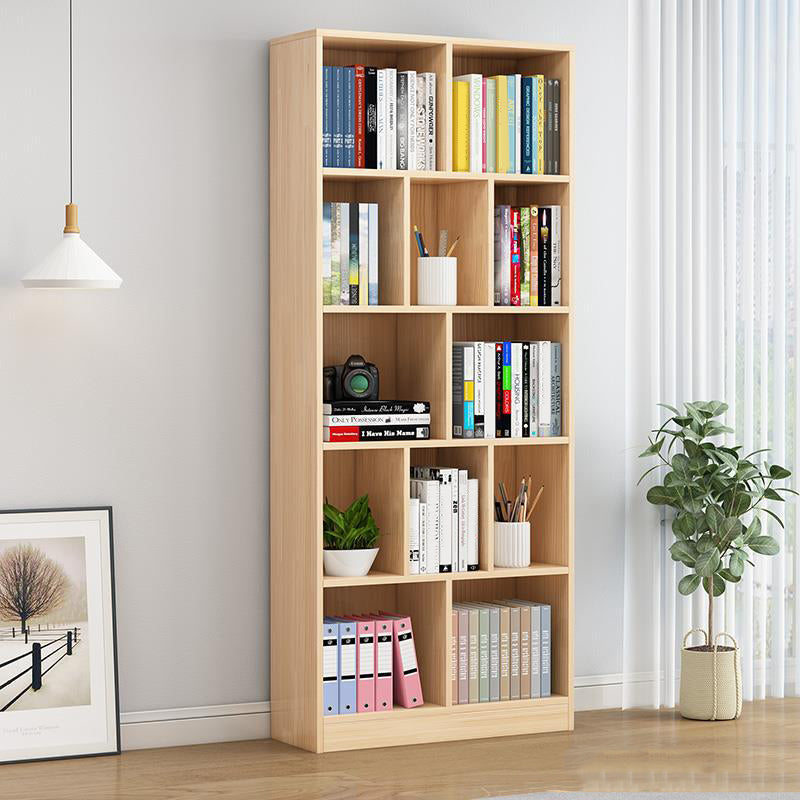 Standard Pine Shelf Bookcase Contemporary Natural Book Shelf