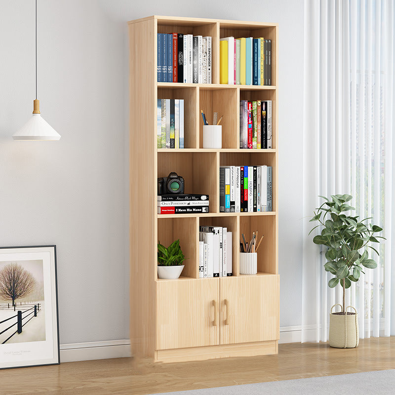 Standard Pine Shelf Bookcase Contemporary Natural Book Shelf