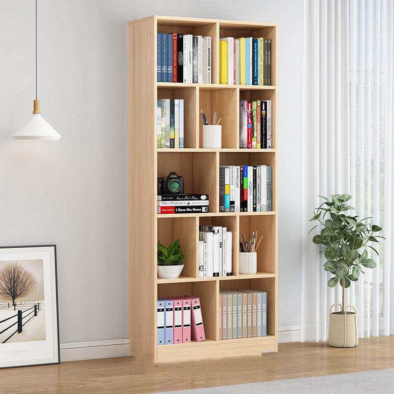 Standard Pine Shelf Bookcase Contemporary Natural Book Shelf