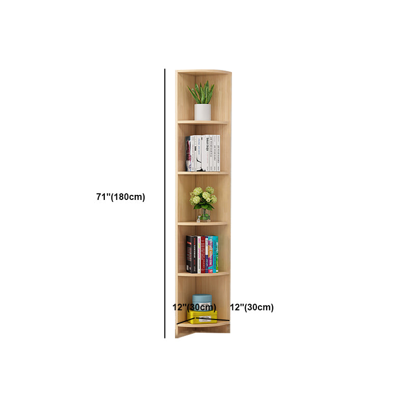 Standard Pine Shelf Bookcase Contemporary Natural Book Shelf