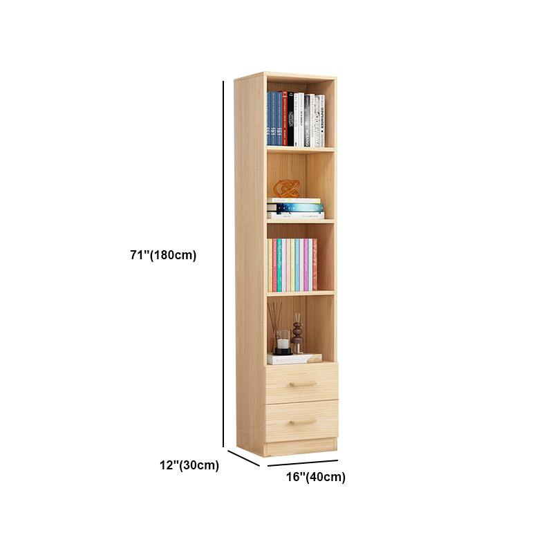 Standard Pine Shelf Bookcase Contemporary Natural Book Shelf