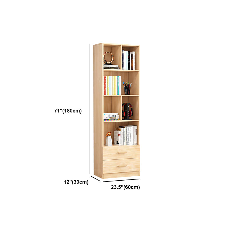 Standard Pine Shelf Bookcase Contemporary Natural Book Shelf