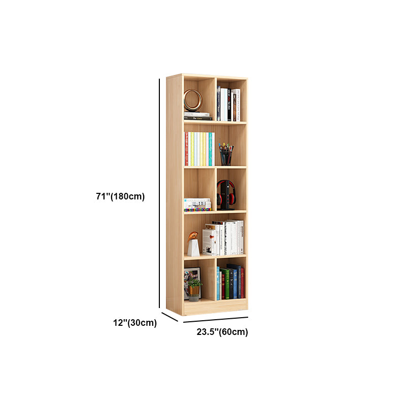 Standard Pine Shelf Bookcase Contemporary Natural Book Shelf