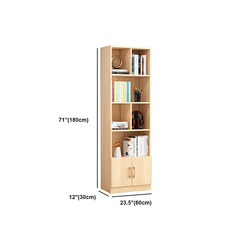 Standard Pine Shelf Bookcase Contemporary Natural Book Shelf