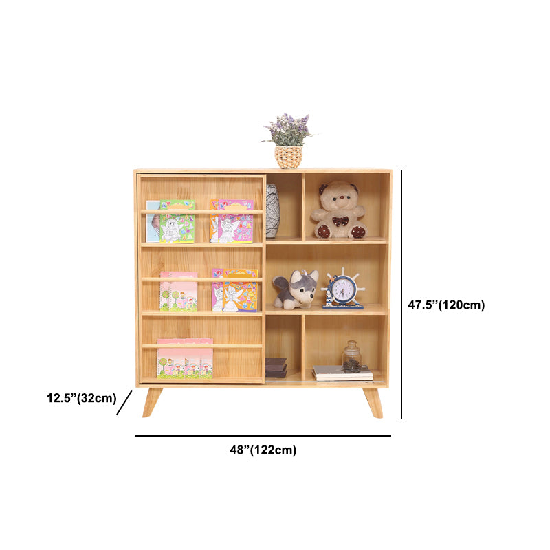 Wooden Standard Bookshelf Modern Bookshelf 47.3" H x 12.6" W