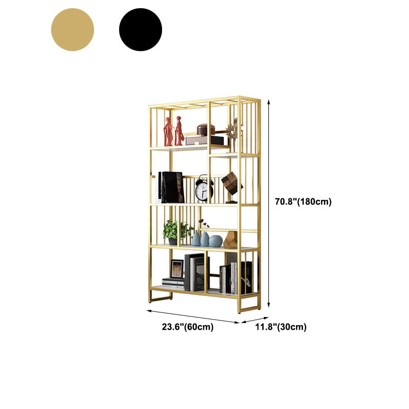 Etagere Bookshelf Modern Metel Bookshelf for Living Room 70.9" H X 11.8" W