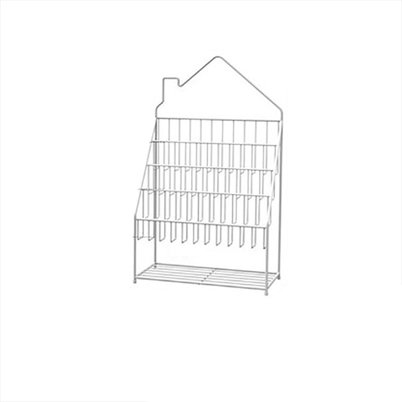 Modern Metal Bookshelf Etagere Open Shelf Bookcase in Black/White/Blue/Green/Pink