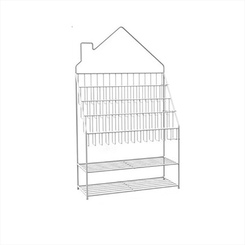 Modern Metal Bookshelf Etagere Open Shelf Bookcase in Black/White/Blue/Green/Pink