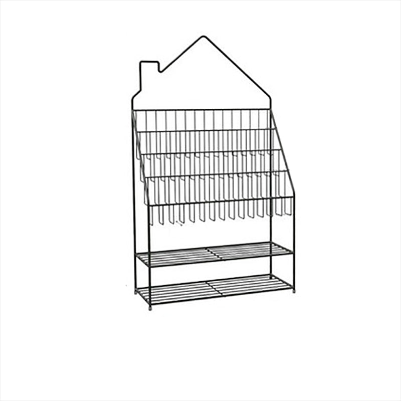 Modern Metal Bookshelf Etagere Open Shelf Bookcase in Black/White/Blue/Green/Pink