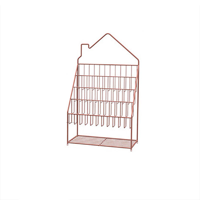 Modern Metal Bookshelf Etagere Open Shelf Bookcase in Black/White/Blue/Green/Pink