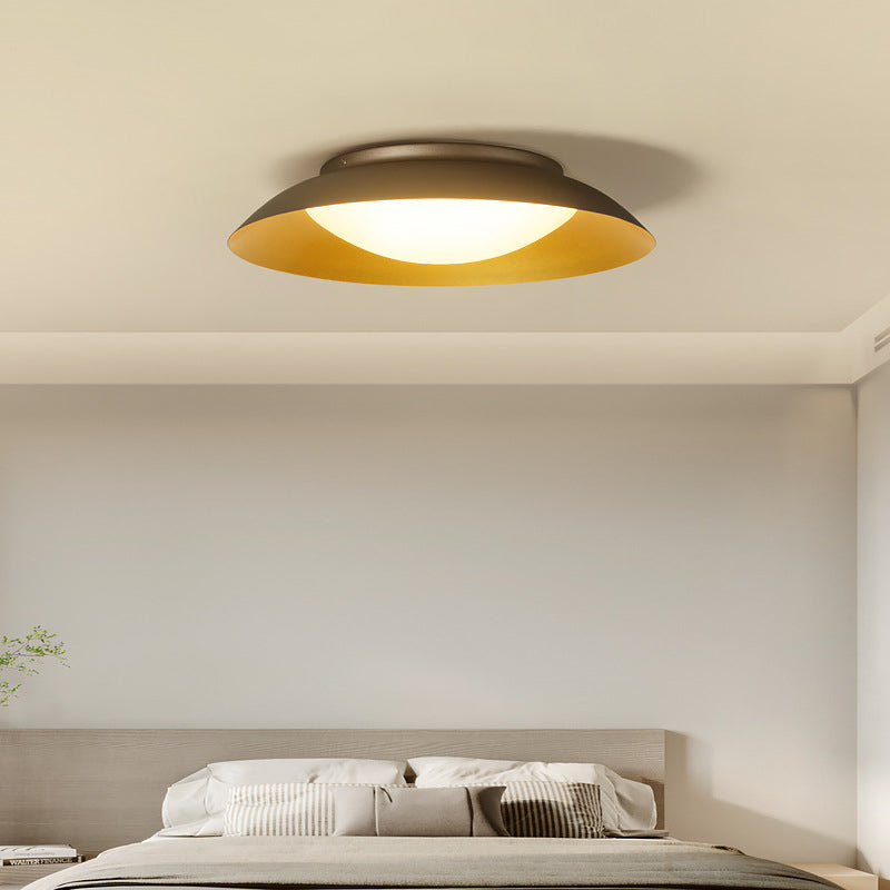 Modernism Ceiling Light Gray/Coffee Flush Mount Lighting for Hallway