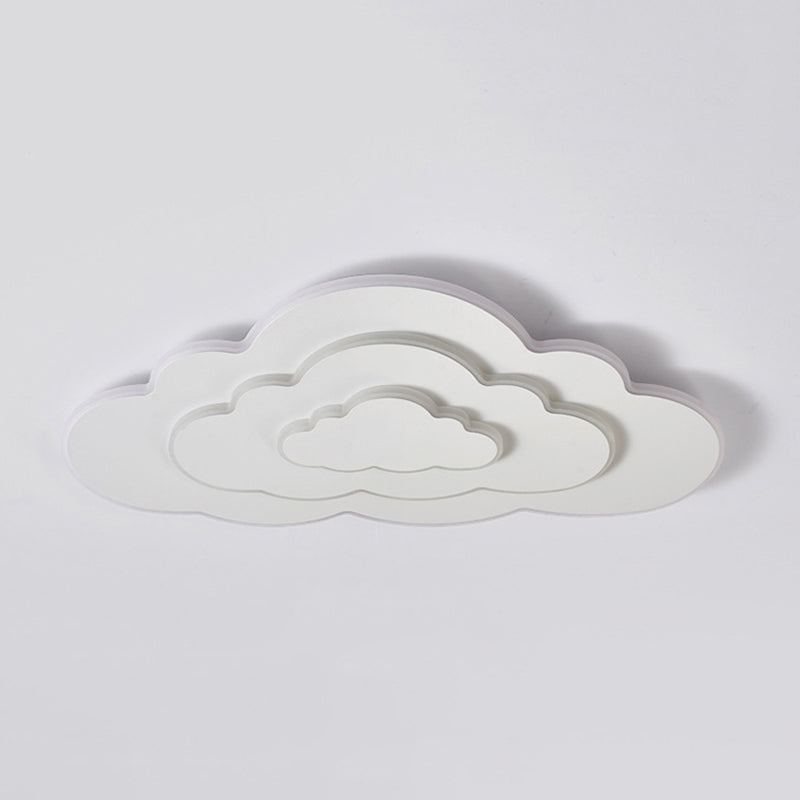 Modern Cloud Shape Ceiling Mount Light Fixture 3 Lights Ceiling Mounted Light