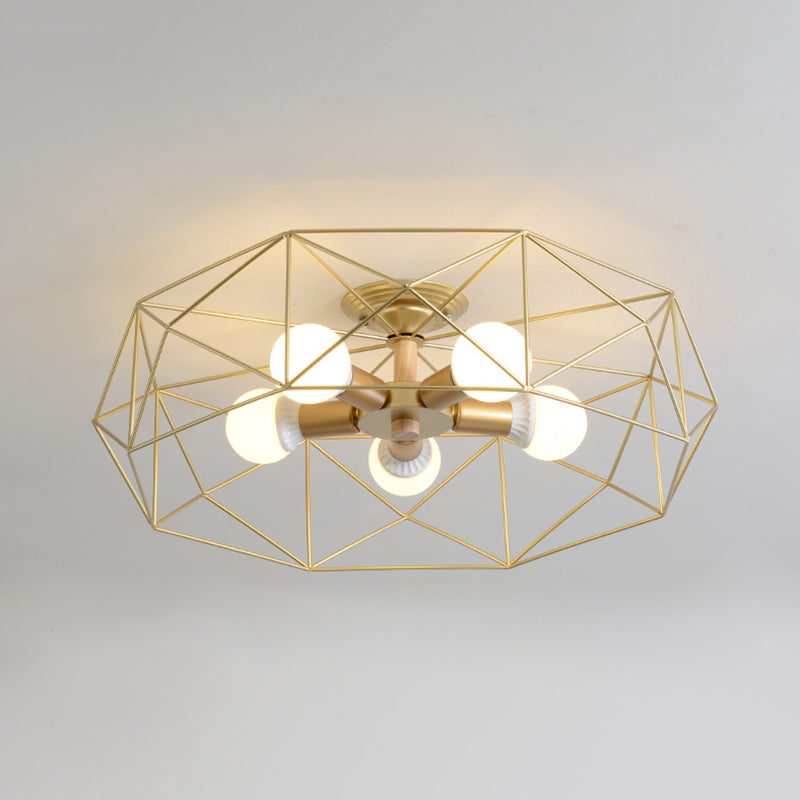 Modern Flush Mount Metal Multiple-Light Flush Mount Ceiling Light