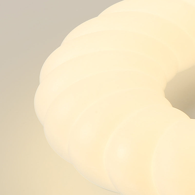 Contemporary LED Ceiling Light White Shaded Flush Mount Lighting for Room