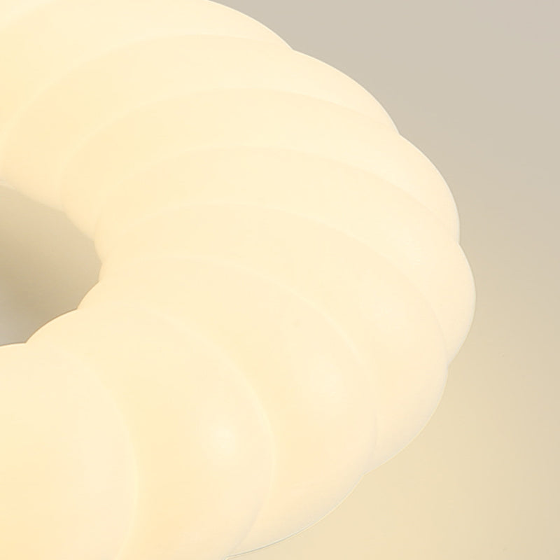 Contemporary LED Ceiling Light White Shaded Flush Mount Lighting for Room