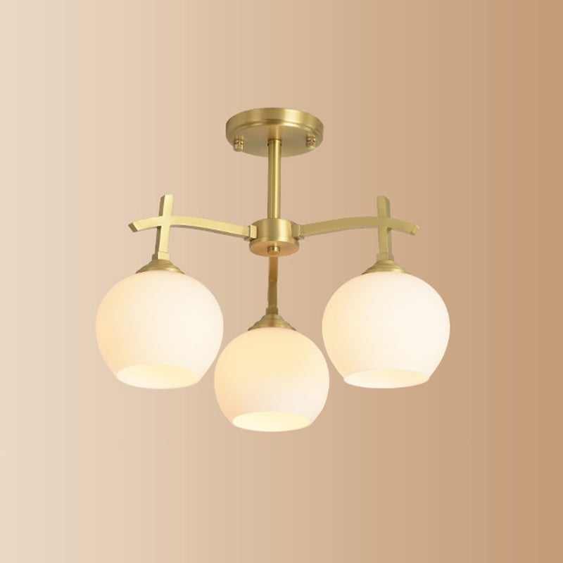 Modern Globe Ceiling Lighting Metal Multiple-Light Ceiling Mount Light Fixture